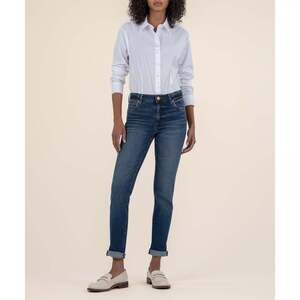 Kut from the Kloth Catherine Mid Rise Boyfriend, Petite Size 6P6P / Dashing W/Dk